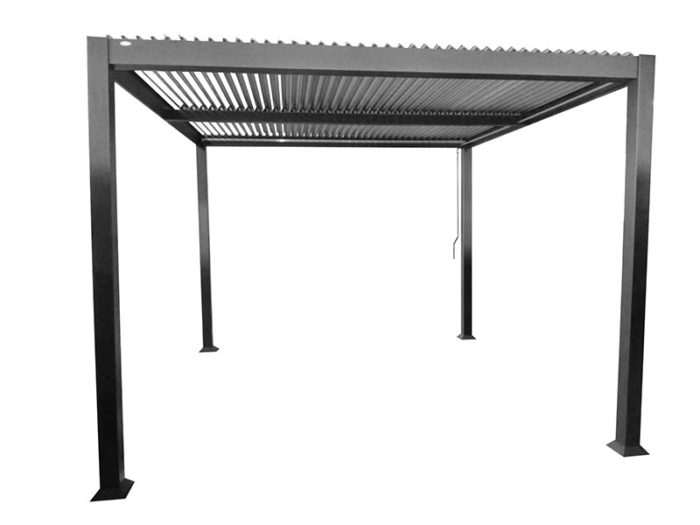 Pergola Bioclimatica Life Is Luxury Alluminio Antracite 3x4 - Rossetti  Market